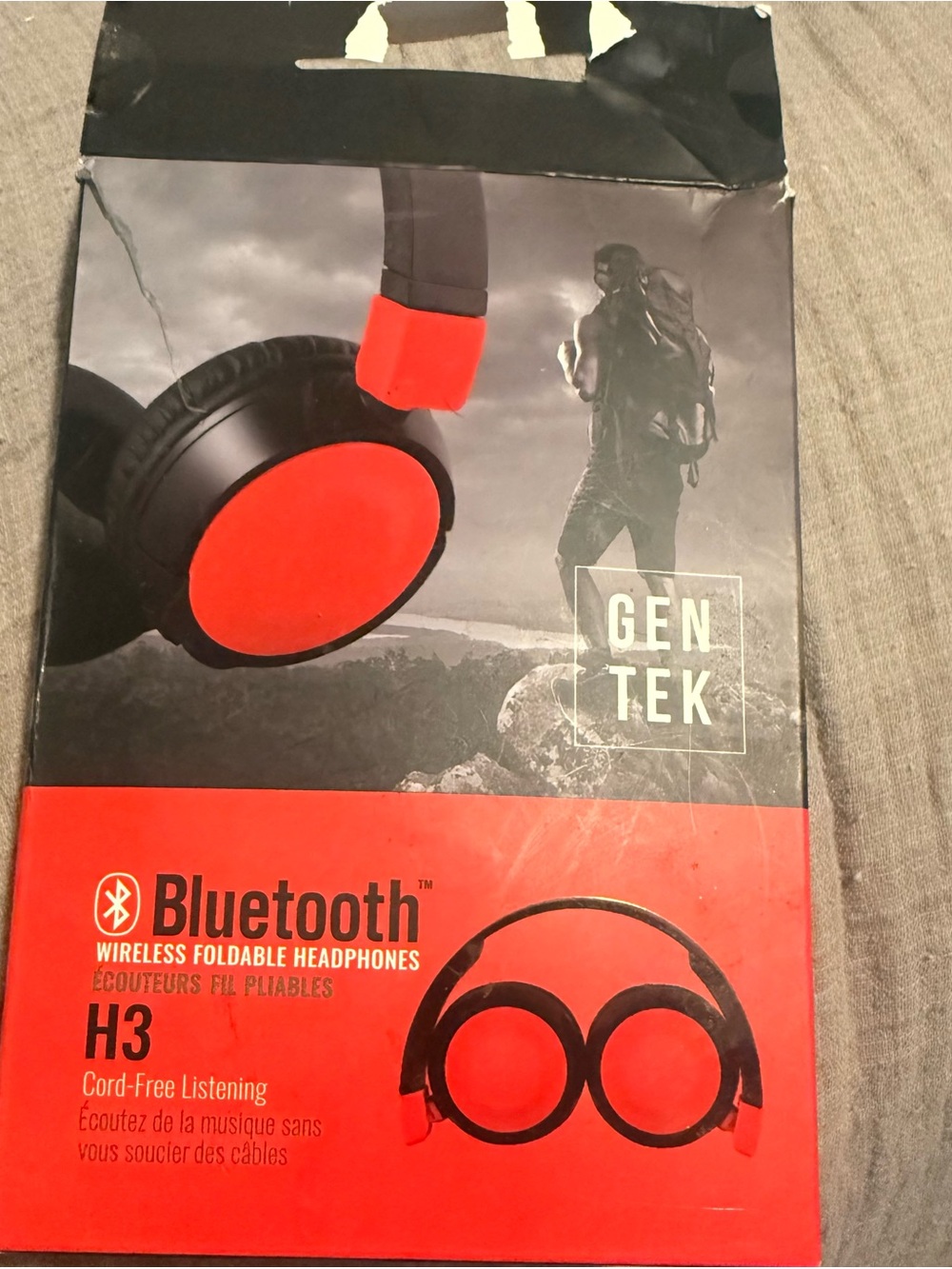 Skullcandy H3 Bluetooth Foldable Headphones - Red and Black